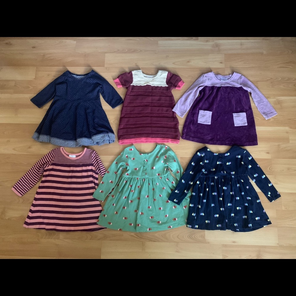 Hanna Andersson Girls Dress Lot Bundle Size 90